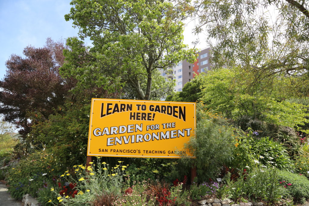 Panneau d'accueil de Garden for the Environment